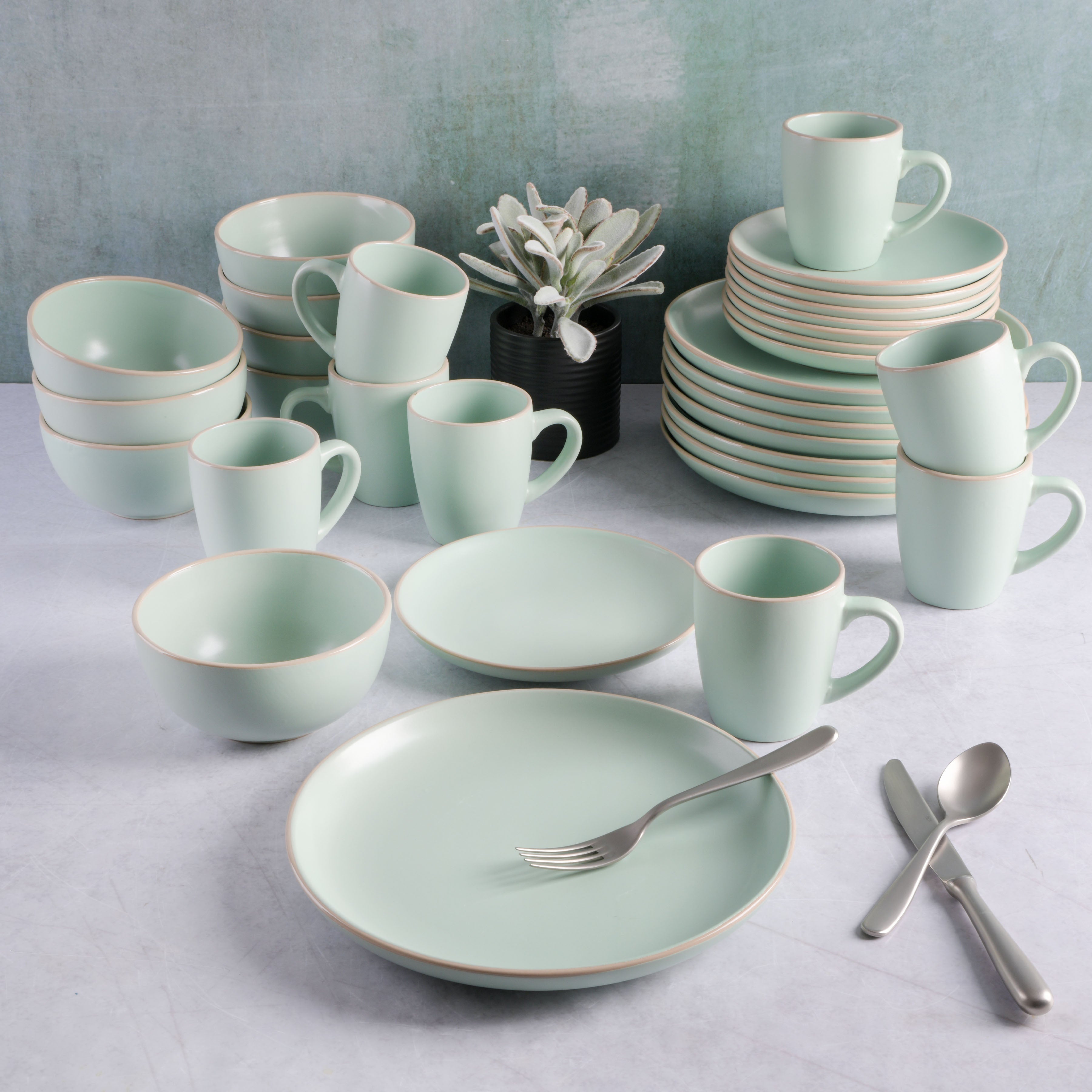 Gibson Home Rockaway 32-Piece Dinnerware Set