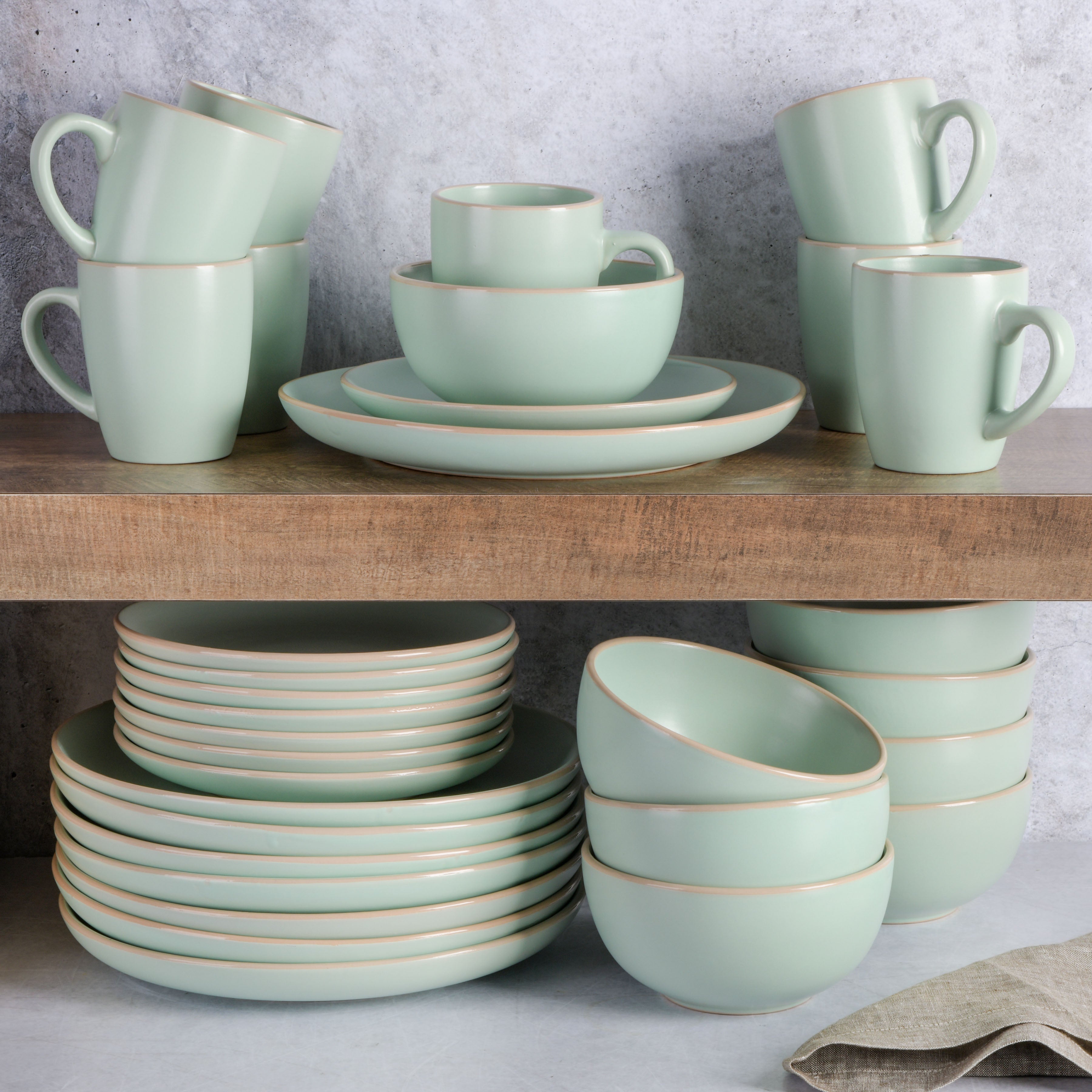 Gibson Home Rockaway 32-Piece Dinnerware Set
