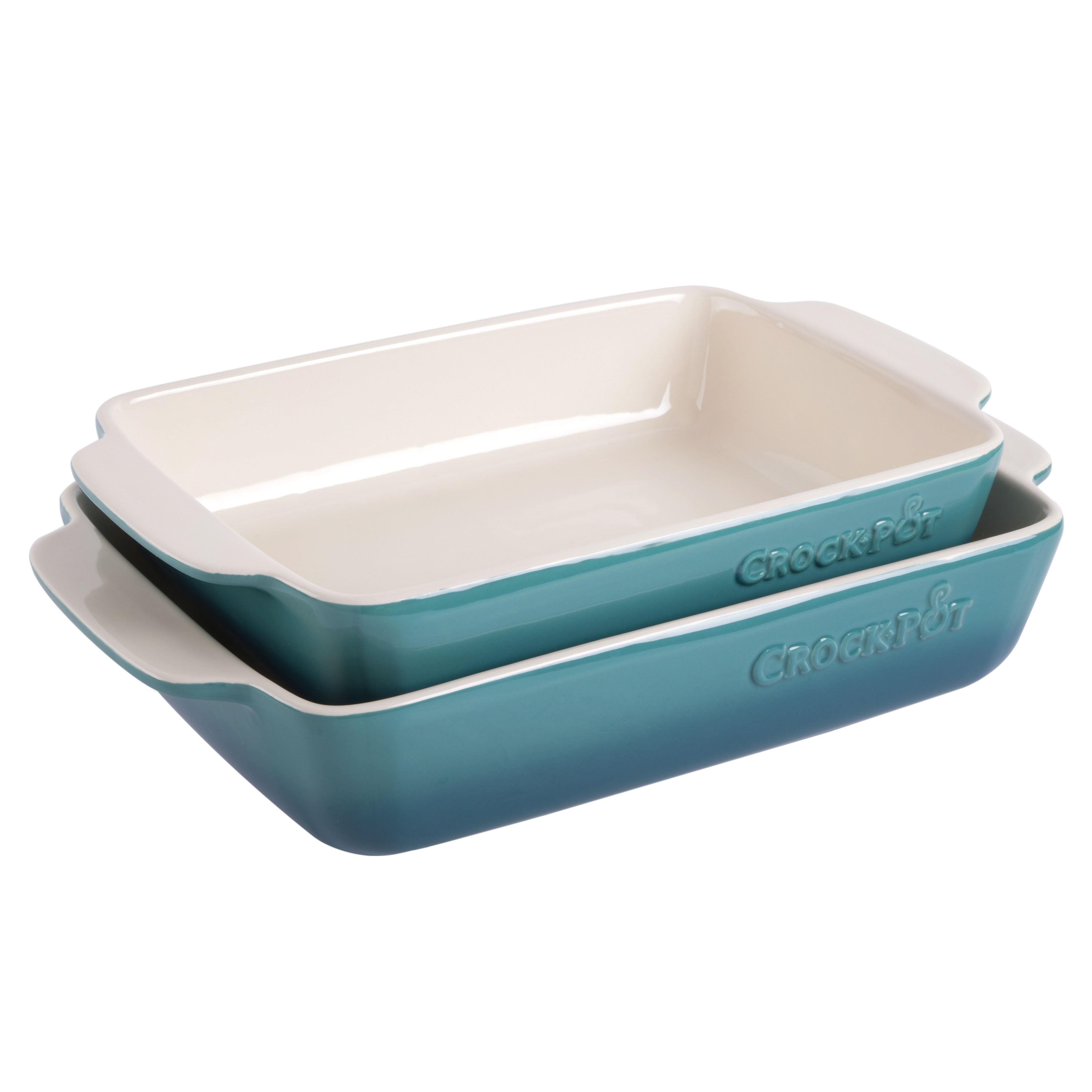 Crock Pot 2-Piece Ceramic Artisan Bakeware Set (2.5 Qt & 3.5 Qt)