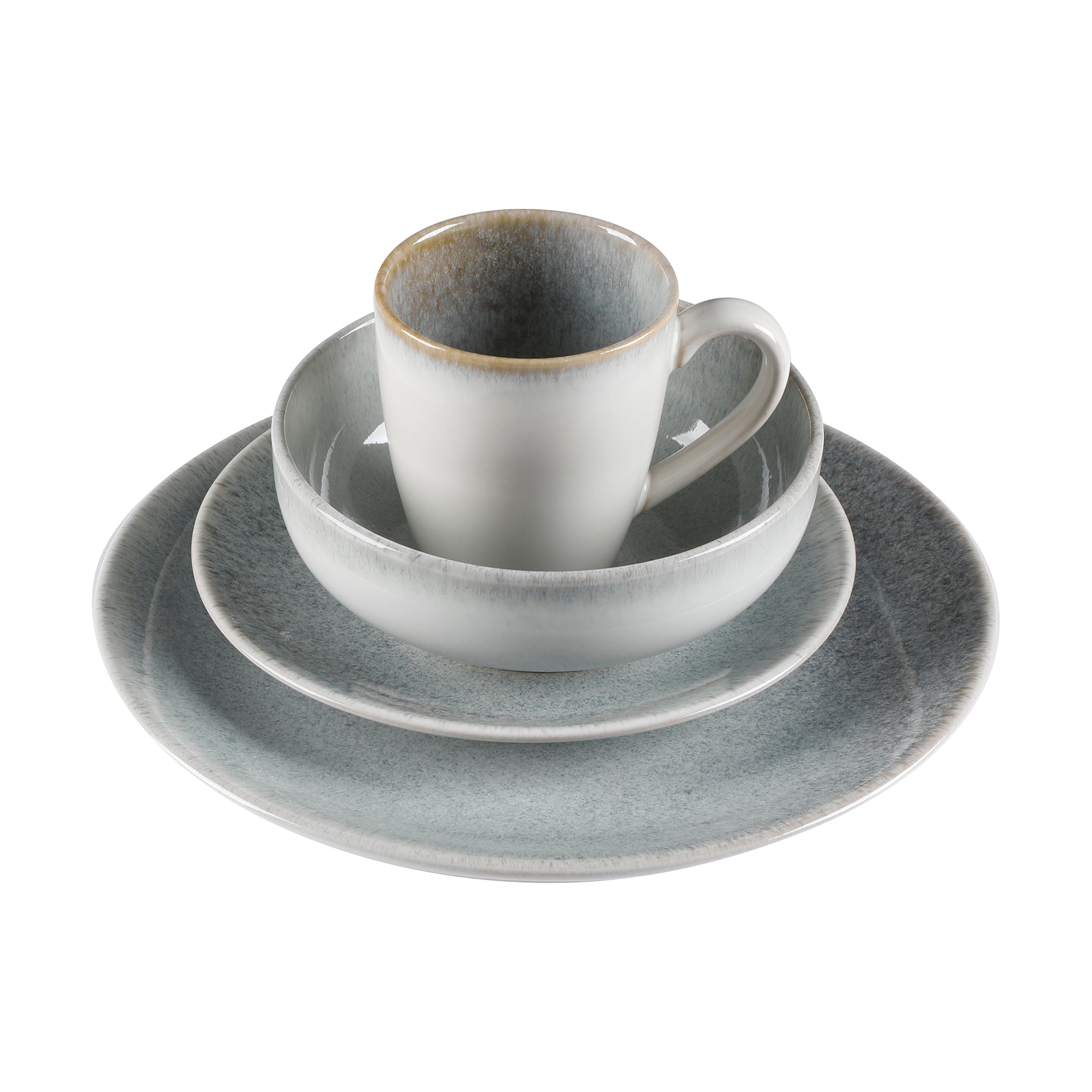 Gibson Elite Kashmir 16-Piece Reactive Stoneware Dinnerware Set