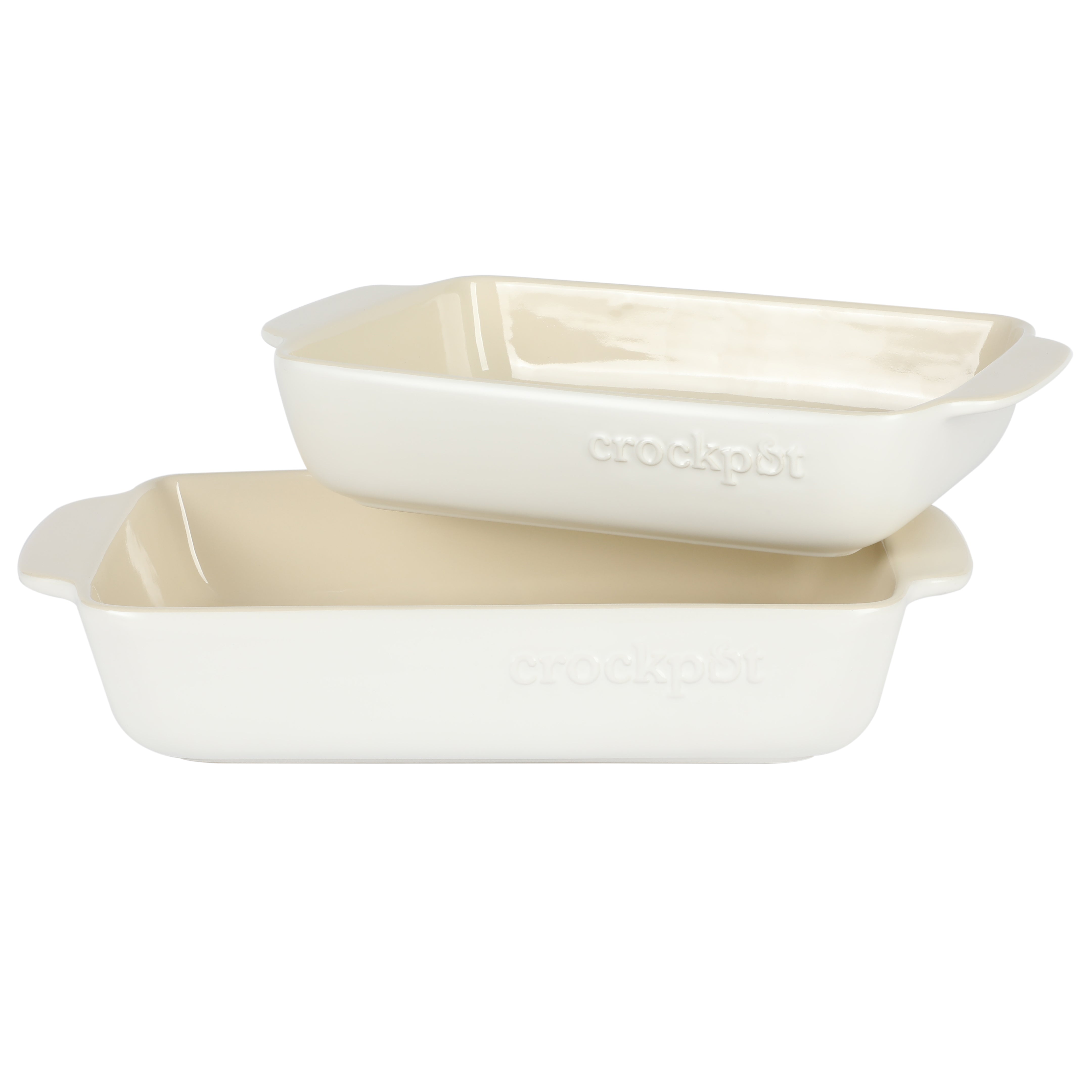 Crock Pot 2-Piece Ceramic Artisan Bakeware Set (2.5 Qt & 3.5 Qt)