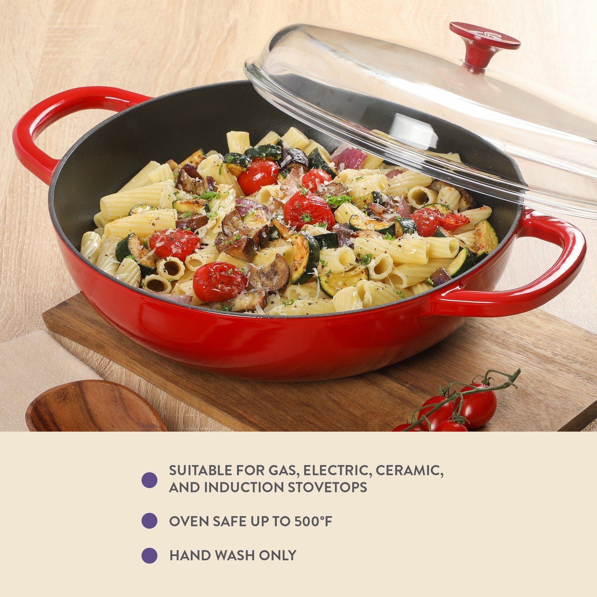 Crock Pot Artisan 5-Quart Enameled Cast Iron Braiser