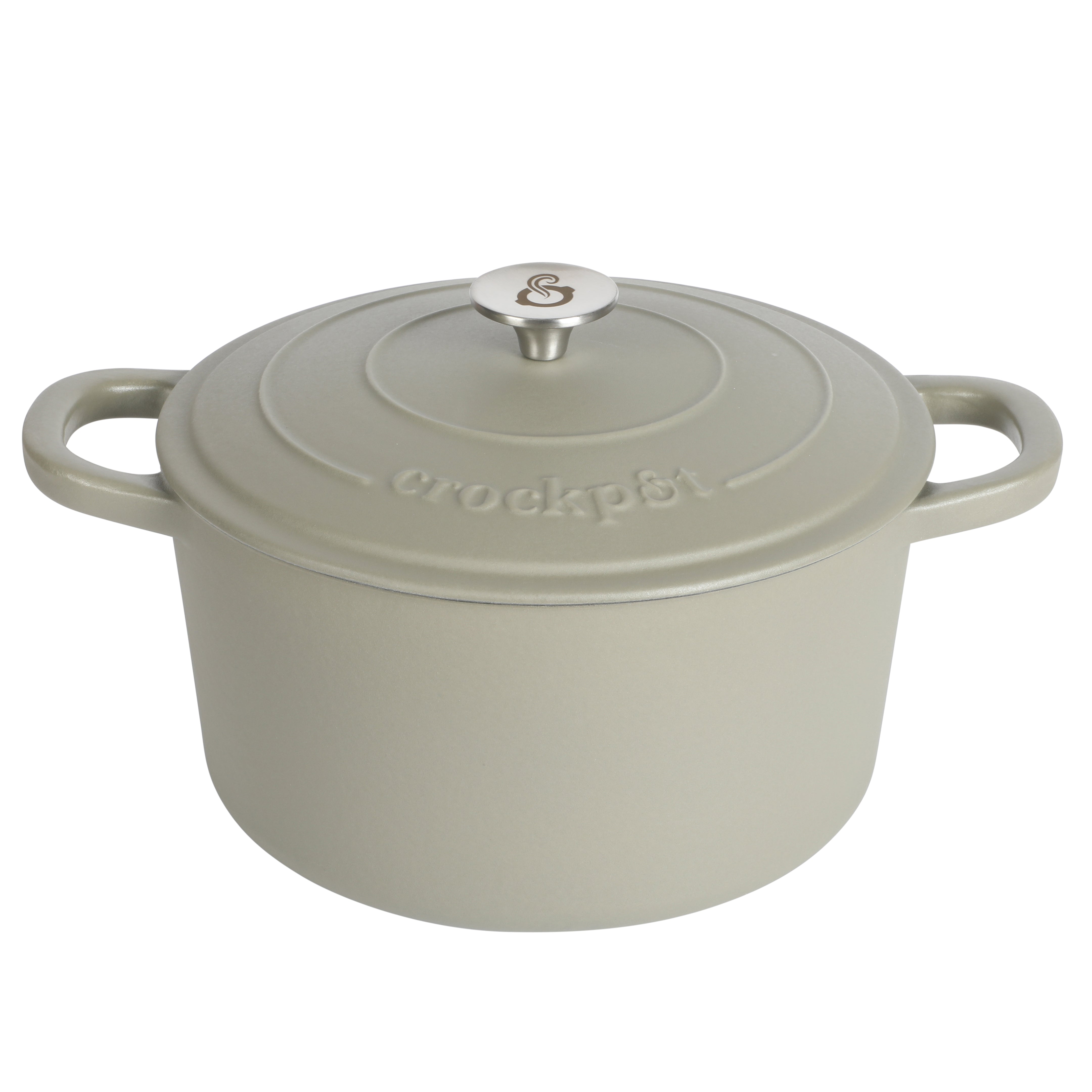 Crock Pot Artisan 7-Quart Round Enameled Cast Iron Dutch Oven