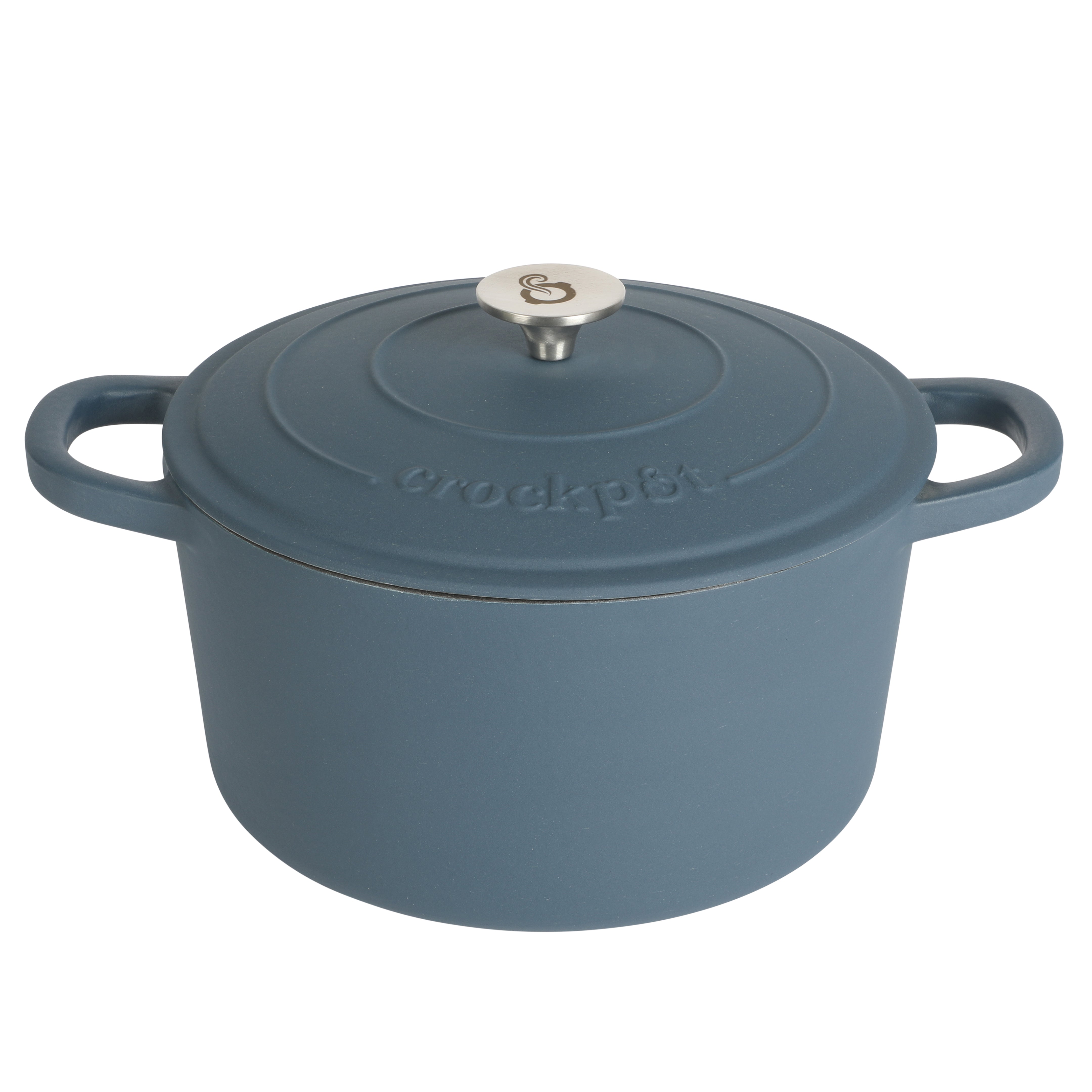 Crock Pot Artisan 7-Quart Round Enameled Cast Iron Dutch Oven