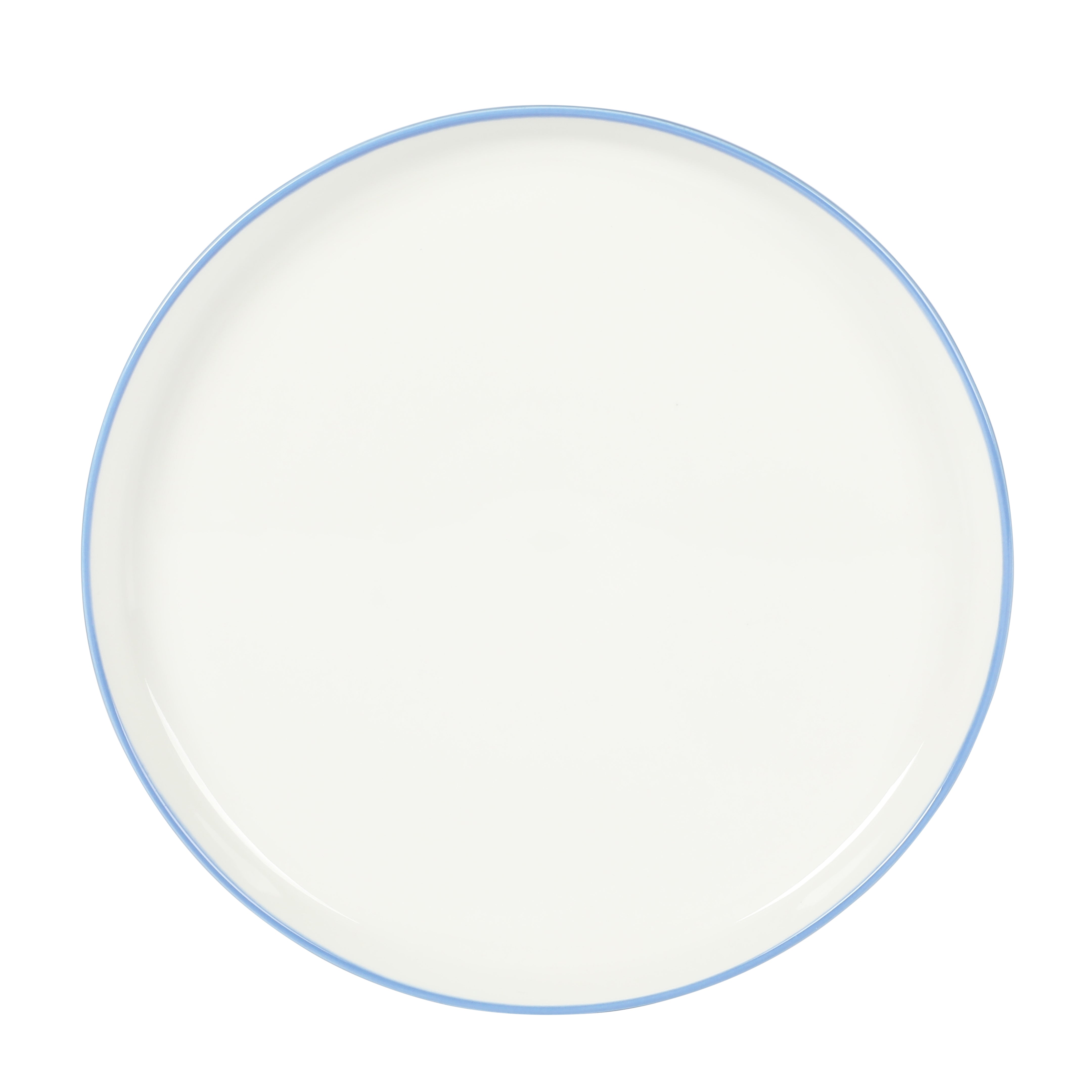 Sur La Table Kitchen Essentials 16-Piece Two-Tone Porcelain Dinnerware Plates and Bowls Set