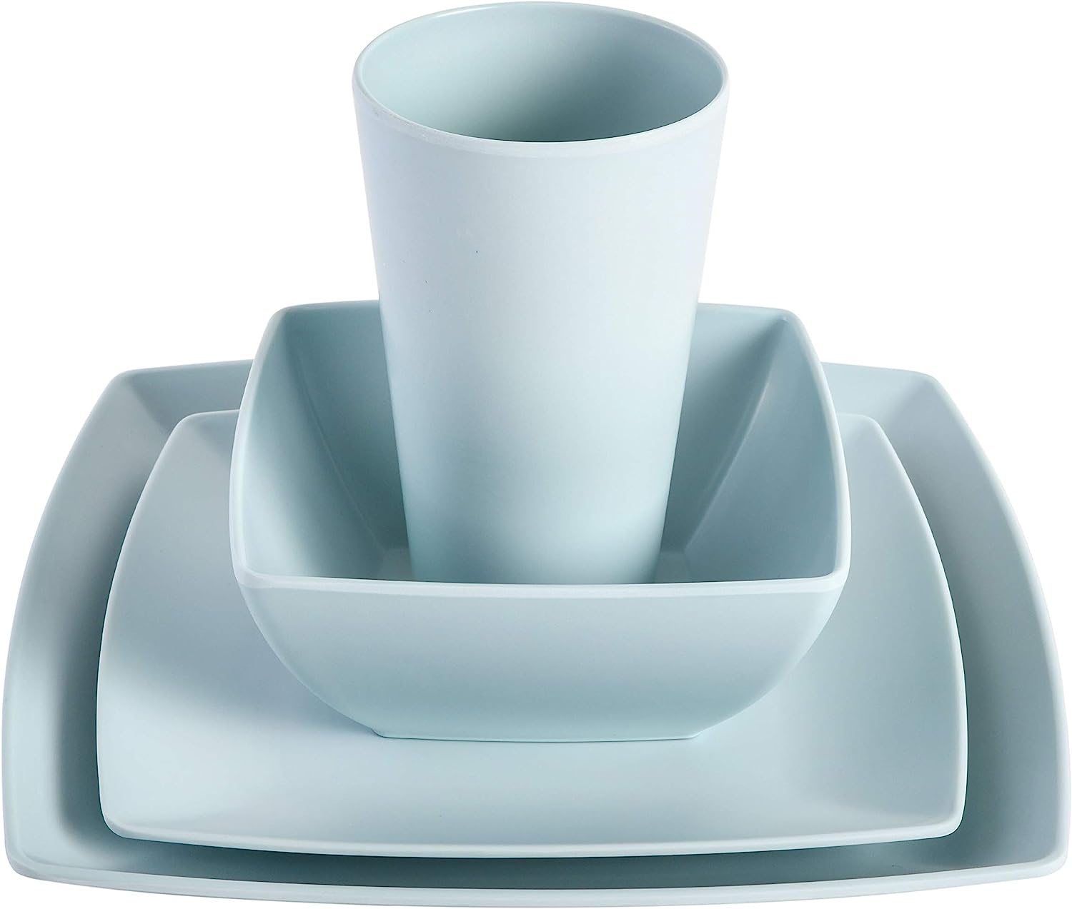 Gibson Soho Lounge Grayson Square 16-Piece Melamine Dinnerware Set