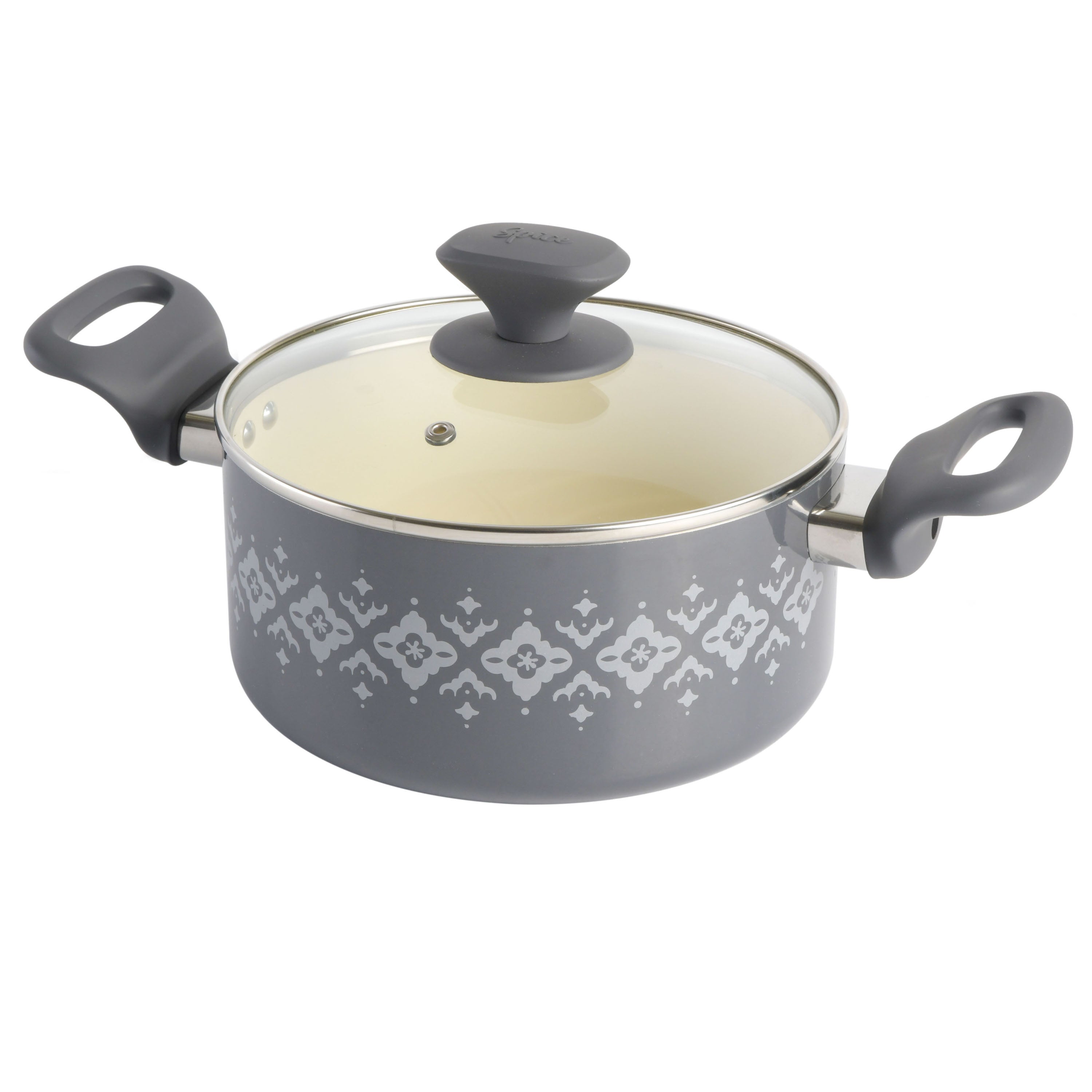 Spice by Tia Mowry 10-Piece Aluminum Cookware Set w/ Healthy Non-Stick Ceramic Interior