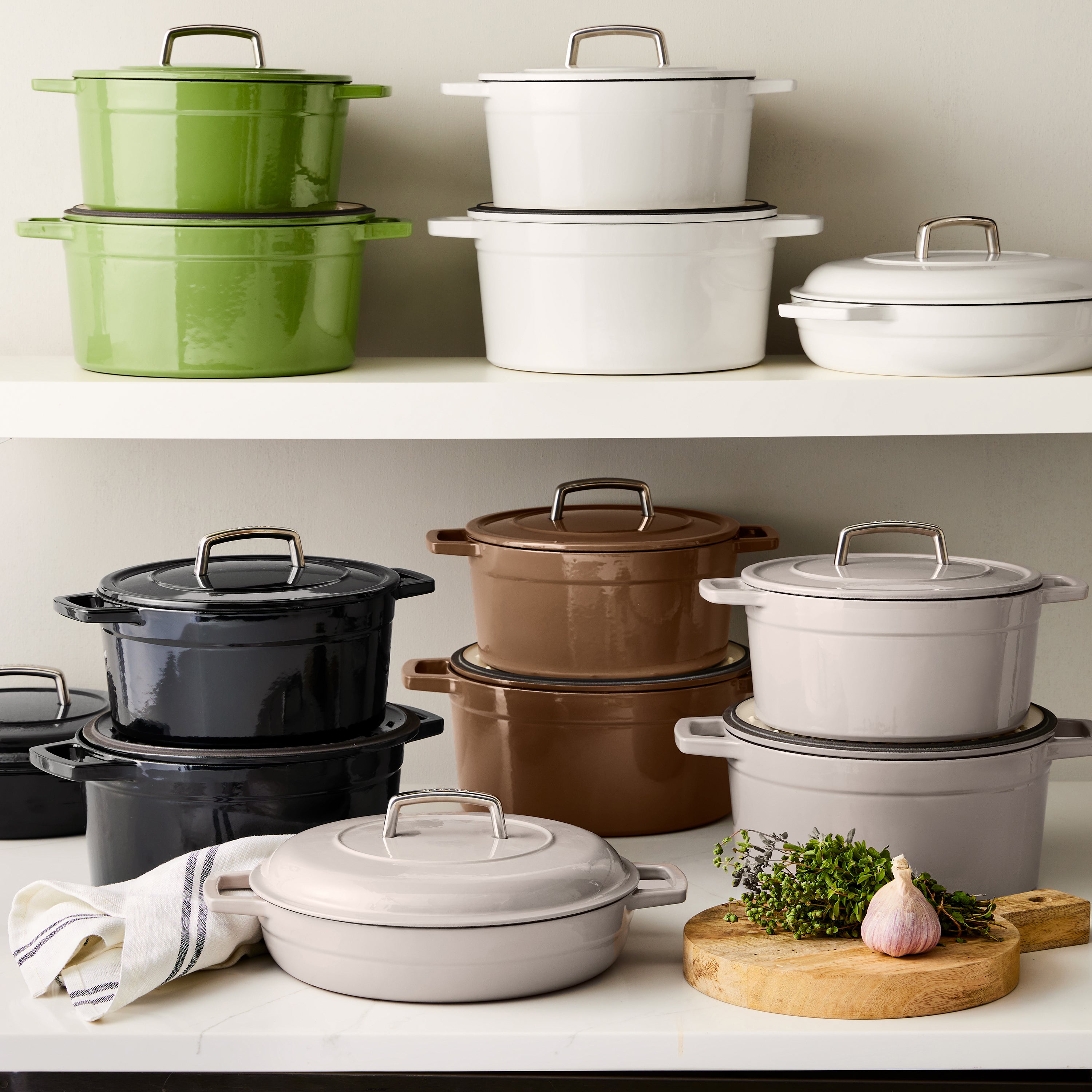 Martha by Martha Stewart 7-Quart Enameled Cast Iron Dutch Oven w/ Lid
