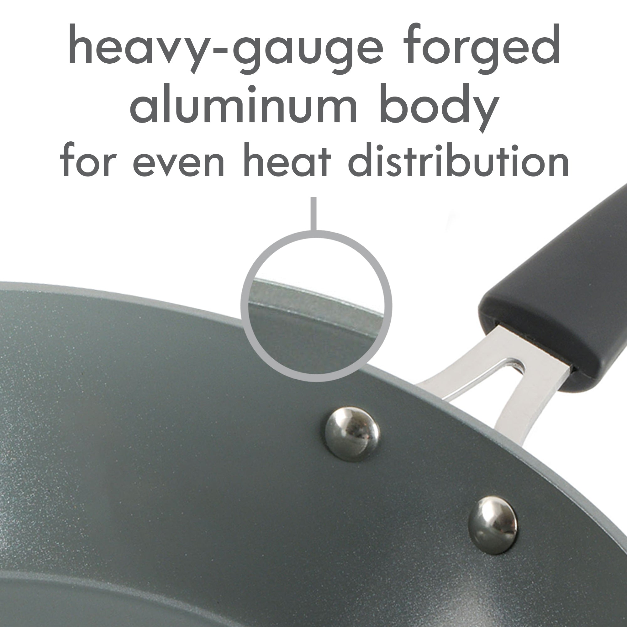 Kenmore Arlington 12" Non-Stick Black Diamond Ceramic Interior Aluminum Fry Pan