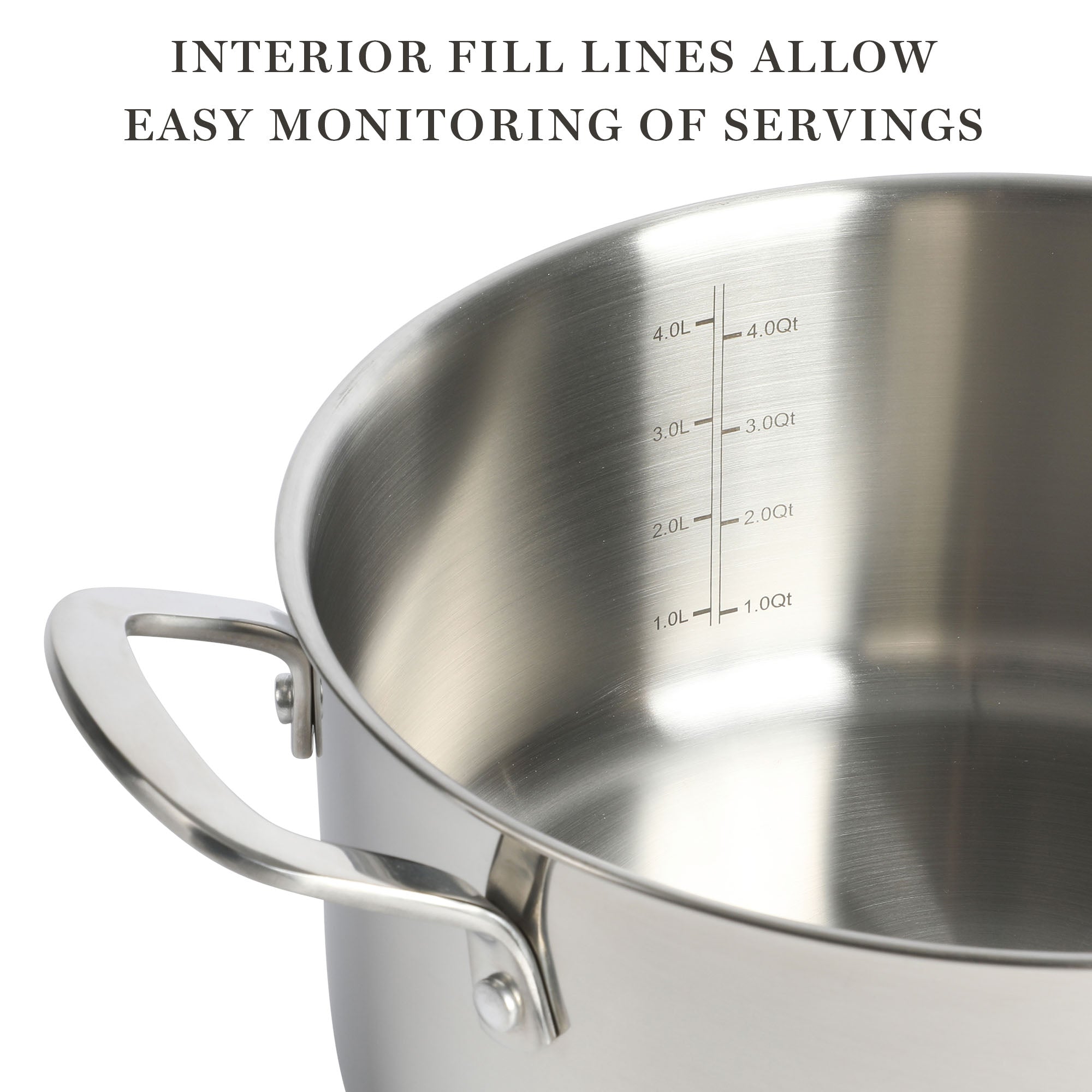 Martha Stewart Castelle 5-Quart Stainless Steel Dutch Oven