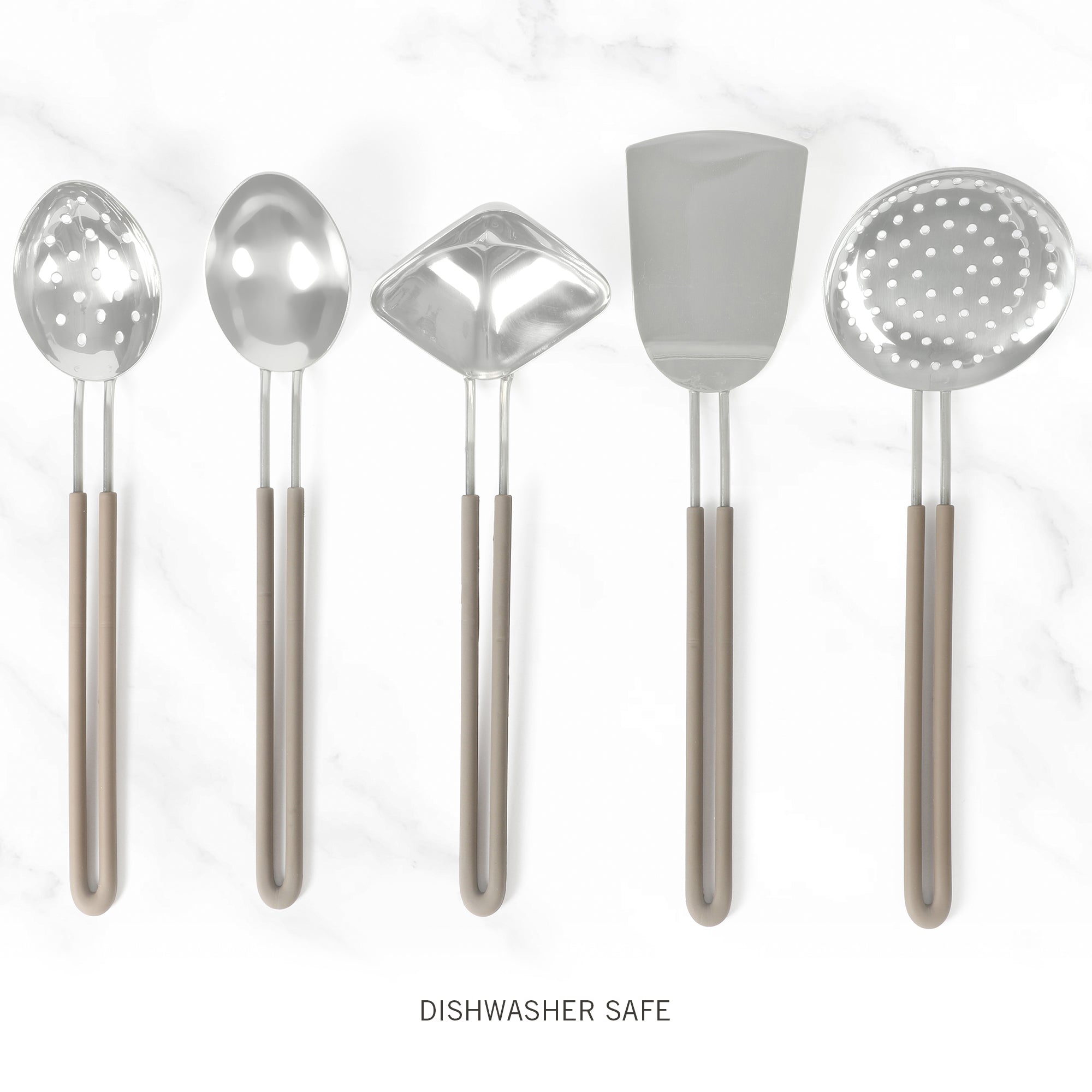 Martha Stewart 5-Piece Sprucedale Stainless Steel Kitchen Tools and Gadget Set