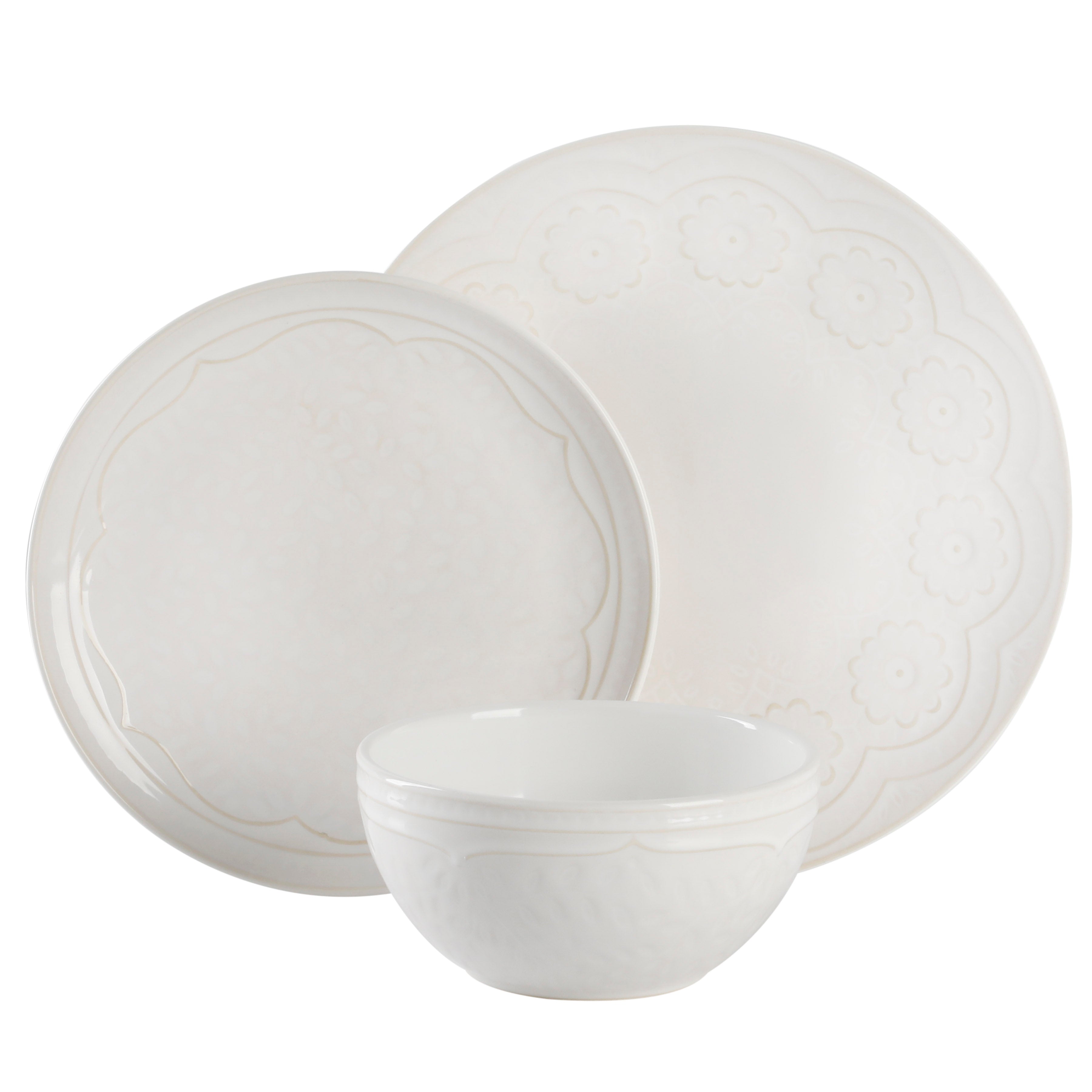 Gibson Elite Alemany 18-Piece Porcelain Dinnerware Set