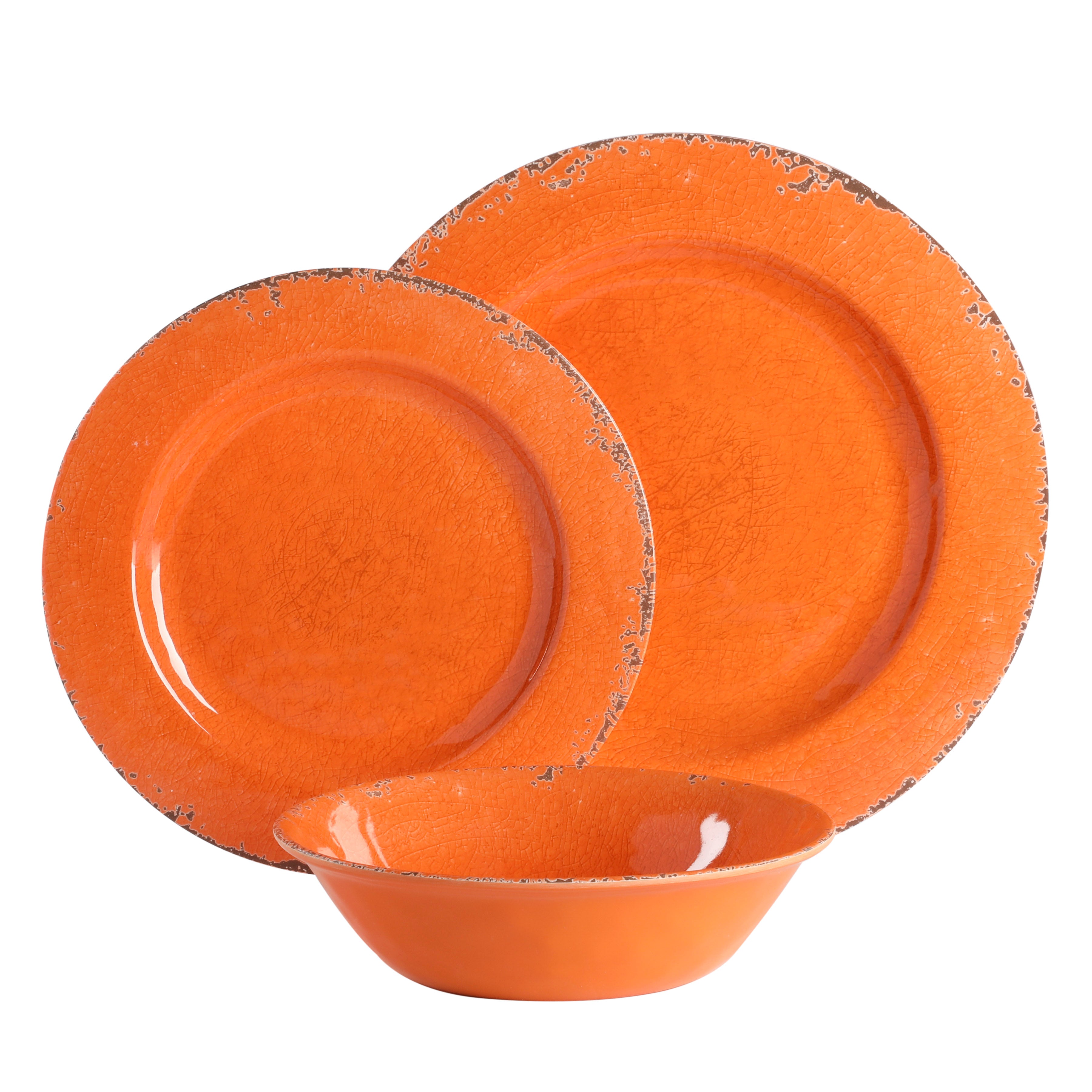 Gibson Home Mauna 12-Piece Melamine Dinnerware Set