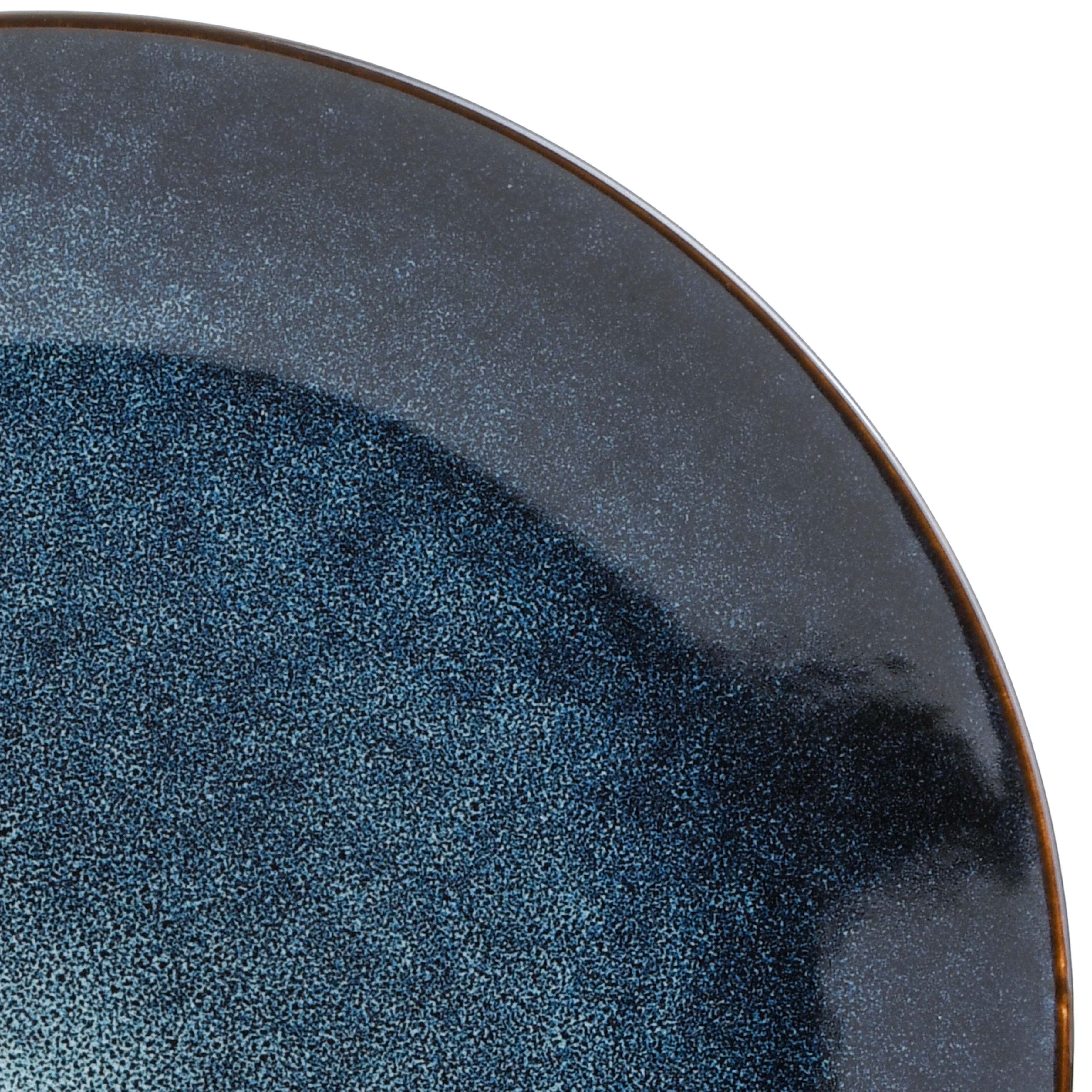 Gibson Elite Matisse 16-Piece Reactive Stoneware Double Bowl Dinnerware Set