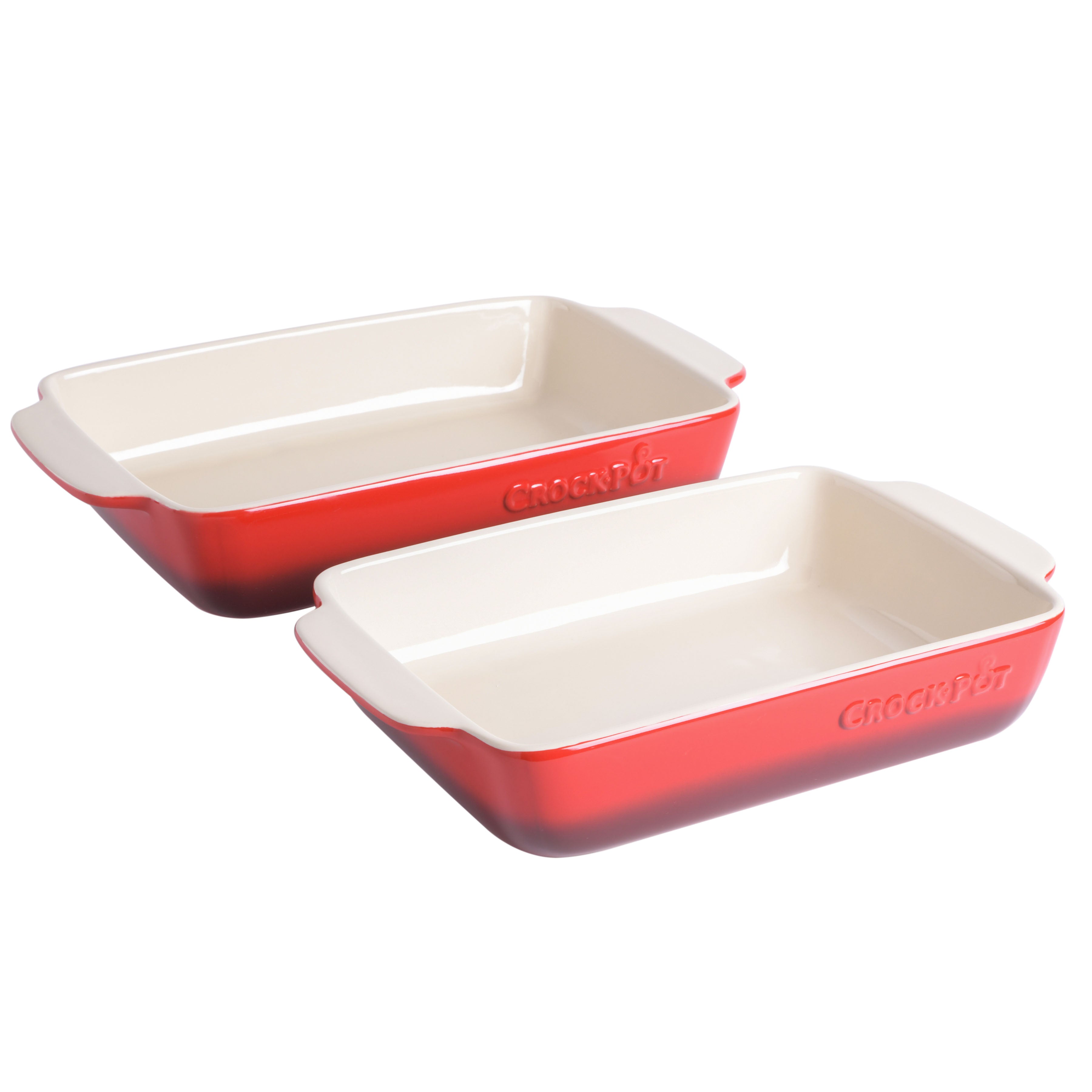 Crock Pot 2-Piece Ceramic Artisan Bakeware Set (2.5 Qt & 3.5 Qt)