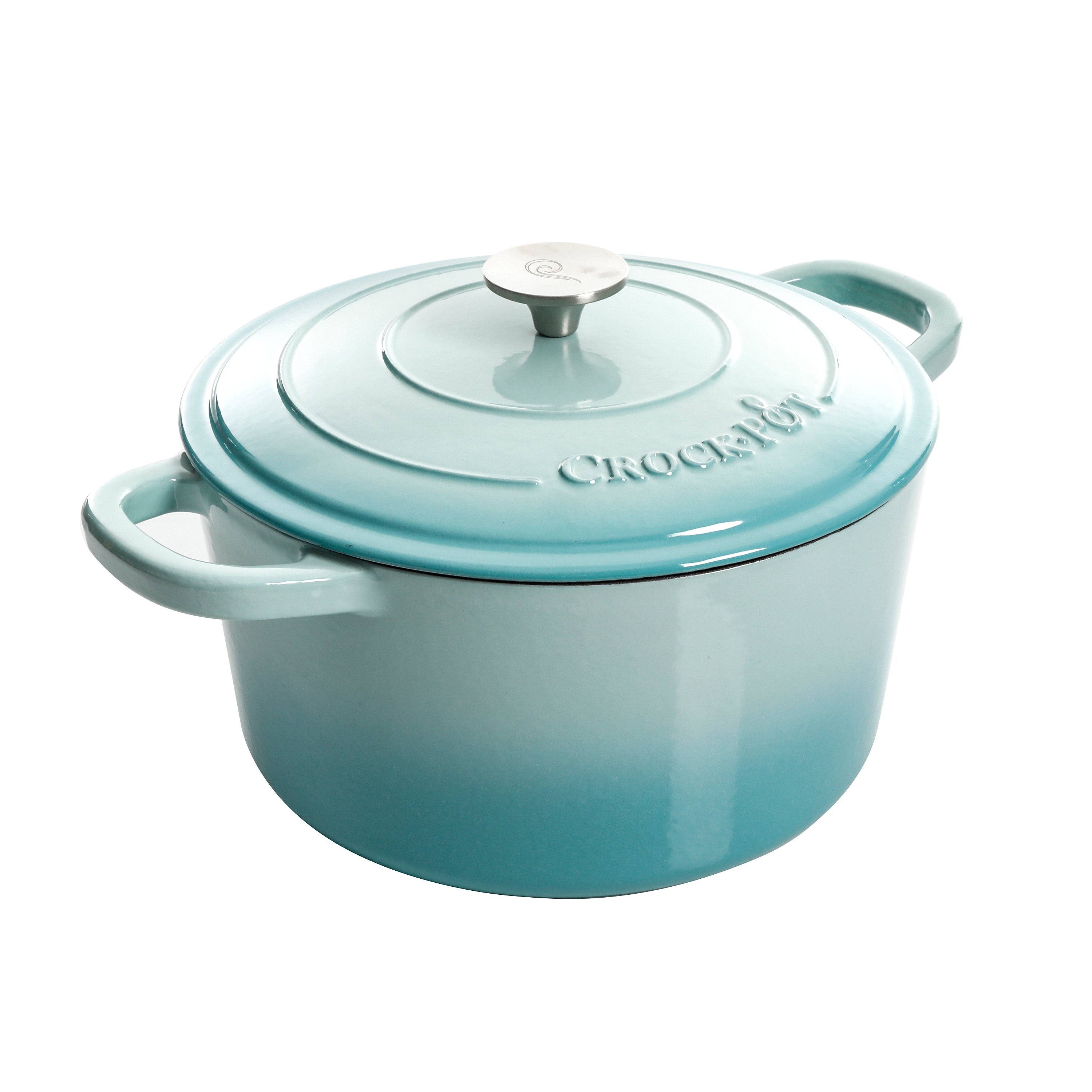Crock Pot Artisan 7-Quart Round Enameled Cast Iron Dutch Oven